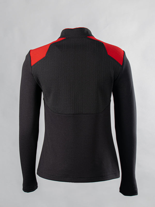 4PT-RR-36 Black and red women's pullover