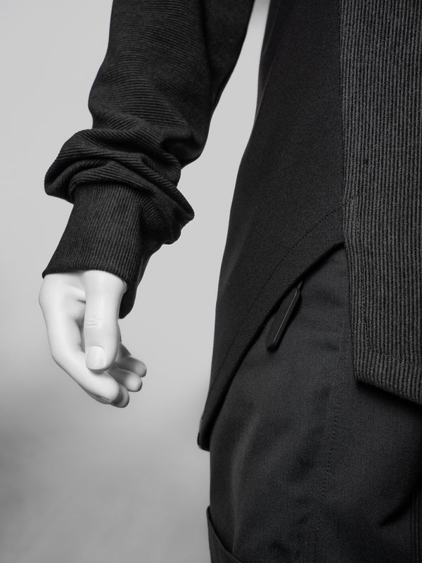 ILM-S Pull noir manches longues