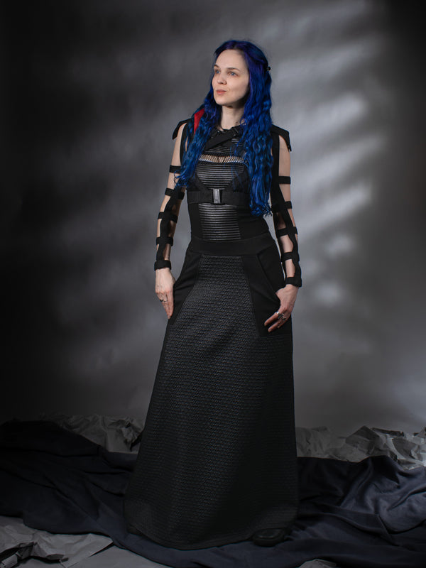 SK-P Q3 Maxi skirt with pockets