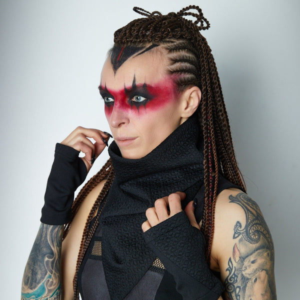 Écharpe infinie noire SC2 Q8