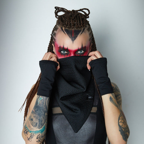 Écharpe infinie noire SC2 Q8