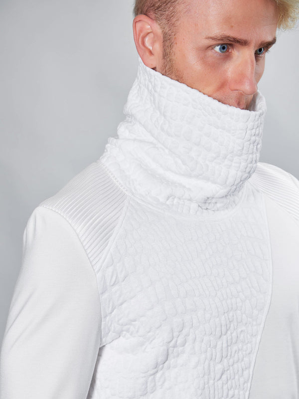 AB-00 White cyberpunk sweater