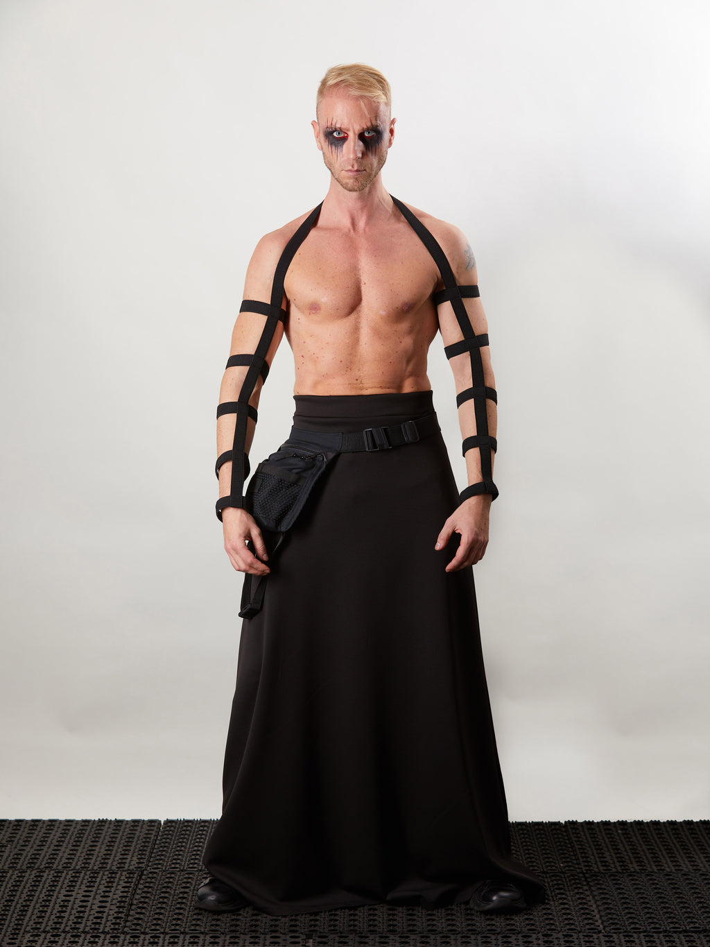 FG-EL Schwarzes elastisches Manschettengeschirr