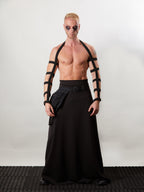 FG-EL Schwarzes elastisches Manschettengeschirr