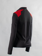 Pull-over noir et rouge pour femme 2PT-RR-36