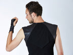 Fingerless gloves black steampunk gloves, men arm warmers - X-WRW1