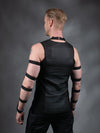 FG-EL Black elastic sleeve harness