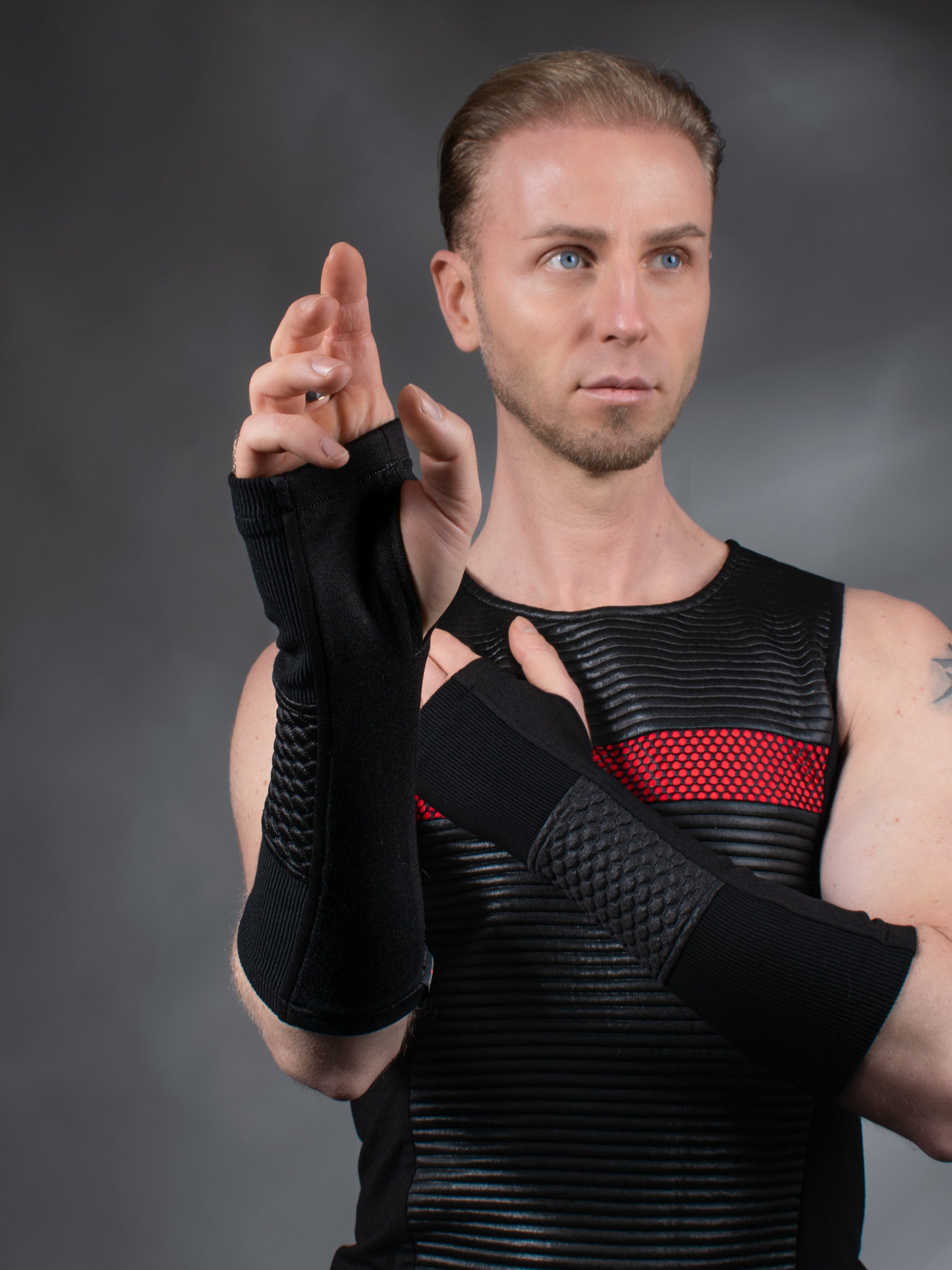 Gants sans doigts H-ARW Q10 Cyberpunk