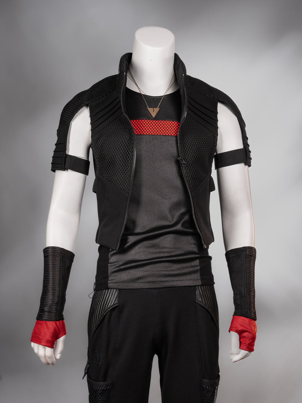 488-L Black cyberpunk vest