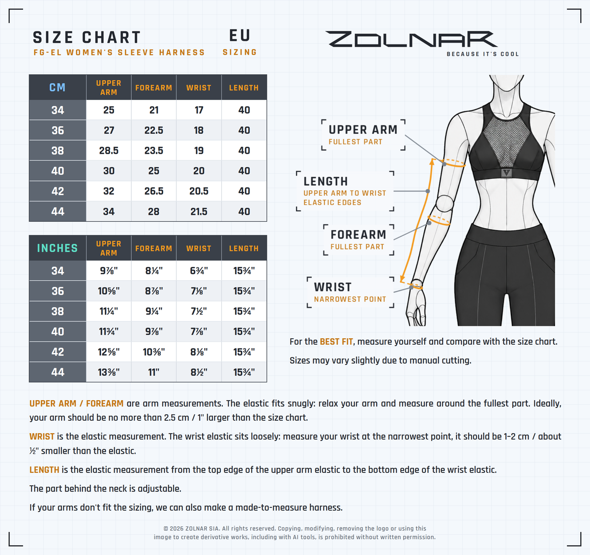 fg-el-w size chart