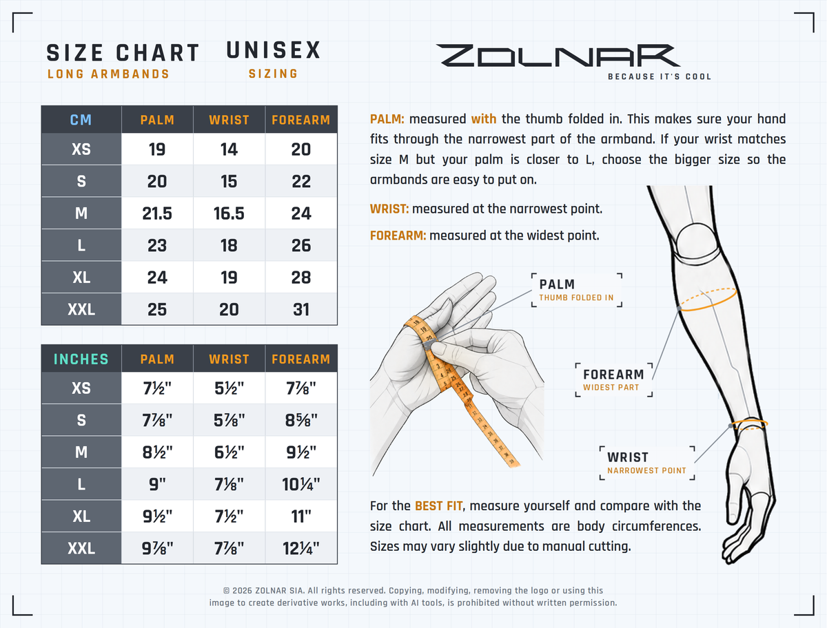 GAU-L size chart