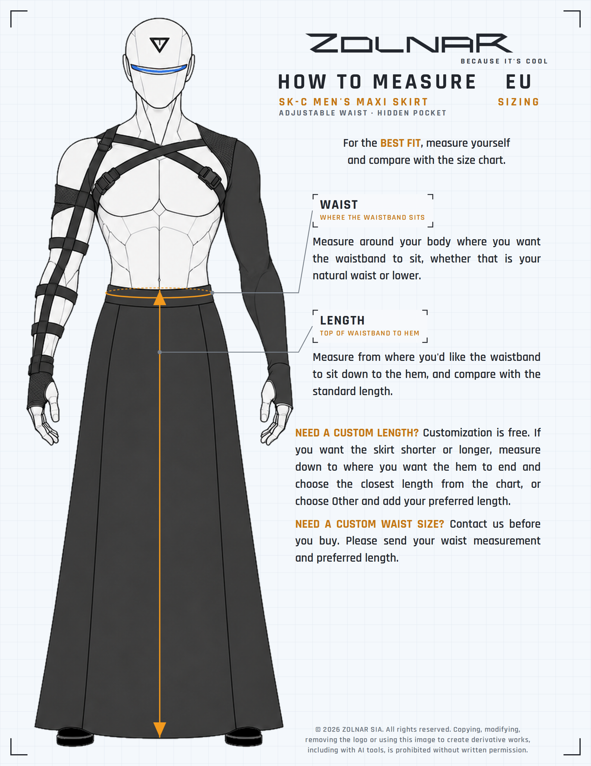 skc-2 size chart