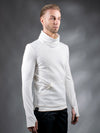 868-00 Futuristic white sweater