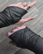 X-WRW Armstulpen aus Leder