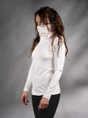 AB-00 Q10 White asymmetrical sweater