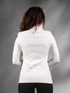 AB-00 Q10 White asymmetrical sweater