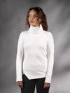 AB-00 Q10 White asymmetrical sweater