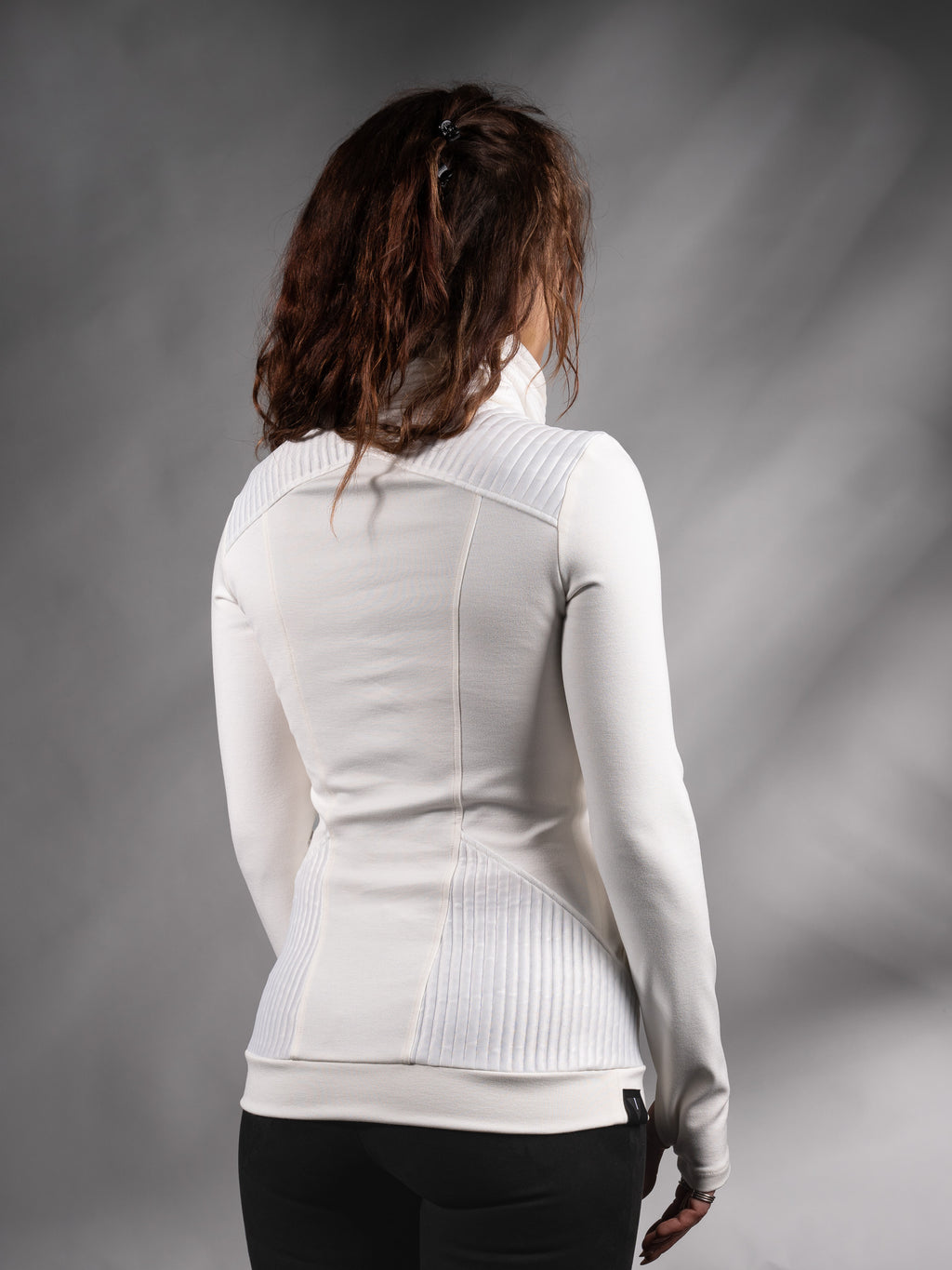 868-00 Weißer Sci-Fi-Pullover