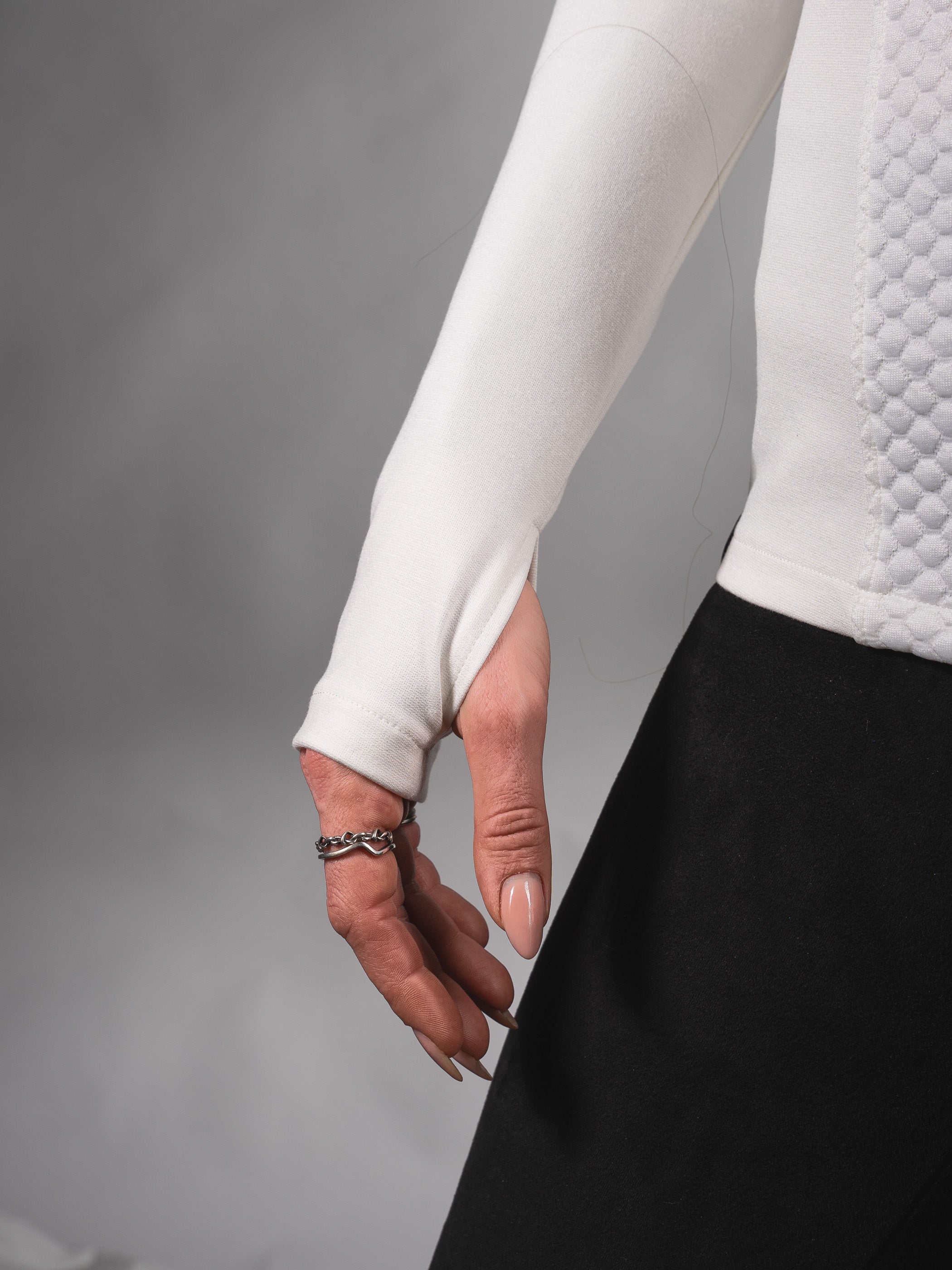 Pull cyberpunk blanc CC1-00 Q10