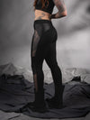 PA-M Black leggings with mesh inserts