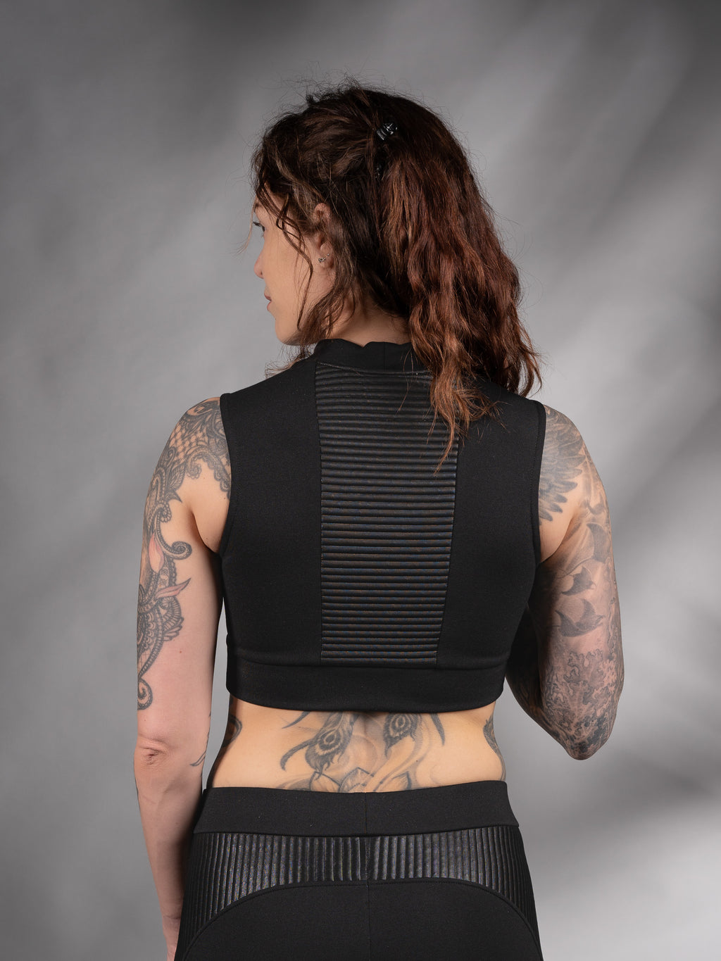 CP Black crop top