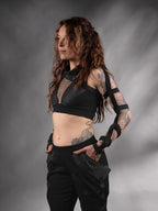 CP Black crop top