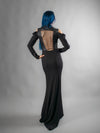 PT-AF 36 EU size Black mermaid dress with mesh back