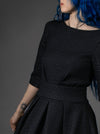 PT-902 SK-SH-2 Q10 38 EU Black skirt with a shirt.