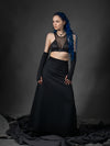 SK-L Q10 Black maxi skirt