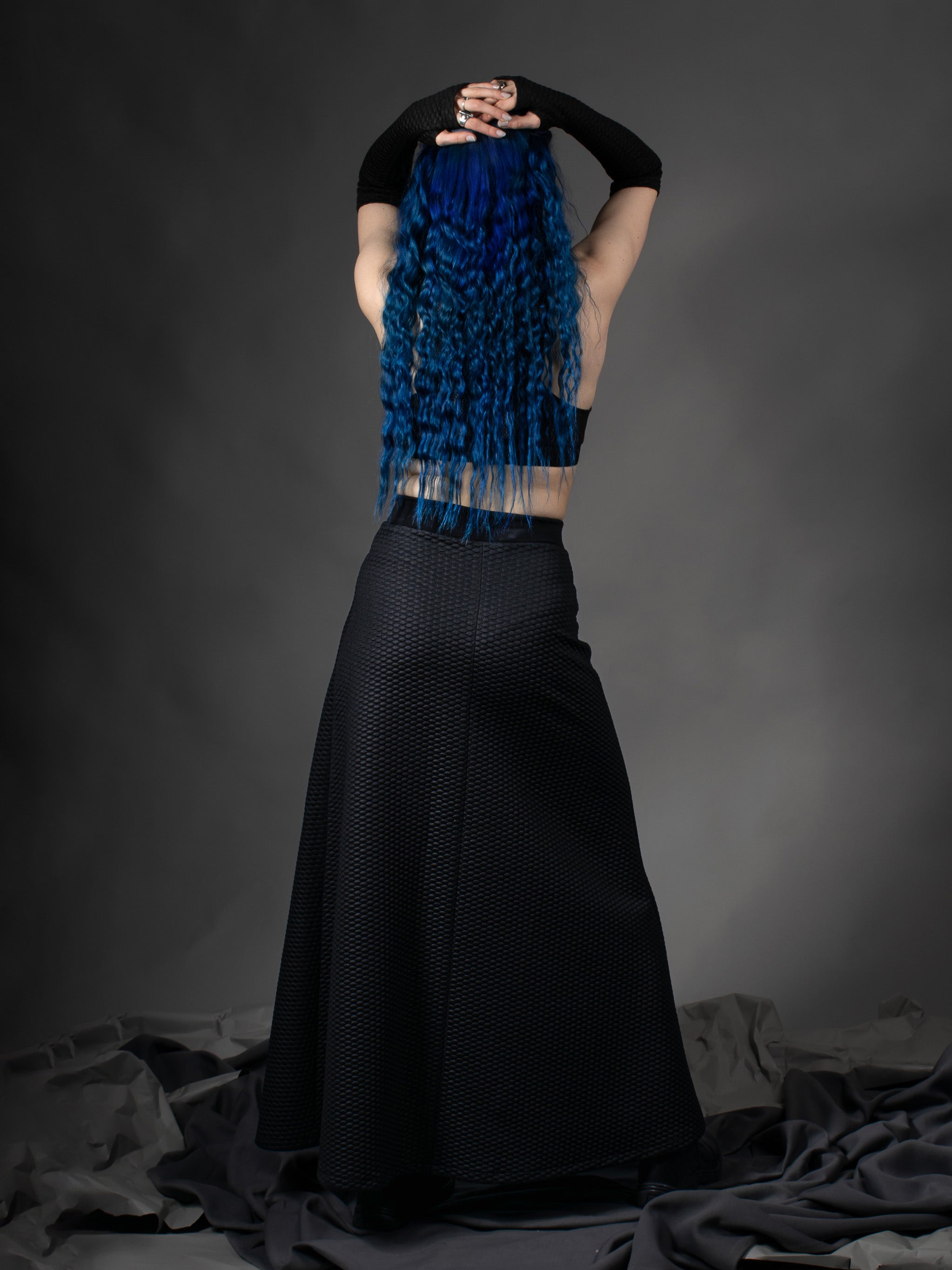 Jupe longue noire SK-L Q10