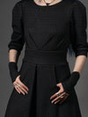 PT-902 SK-SH-1 Q10 38 EU Black skirt with a shirt.