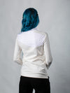 5PT-PR-00 36 White sweater with MESH insert