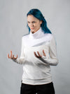 4PT-PR-08 36 White sweater with silver insert