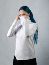 2PT-AB-00 36 EU White asymmetrical sweater