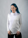 2PT-AB-00 36 EU White asymmetrical sweater