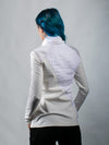 2PT-AB-00 36 EU White asymmetrical sweater