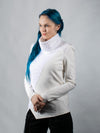 2PT-AB-00 36 EU White asymmetrical sweater