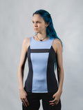 RA-78 Hellblaues ärmelloses Top