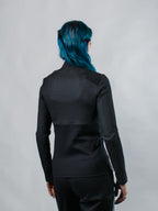 RR Q10 Schwarzer und roter Damenpullover