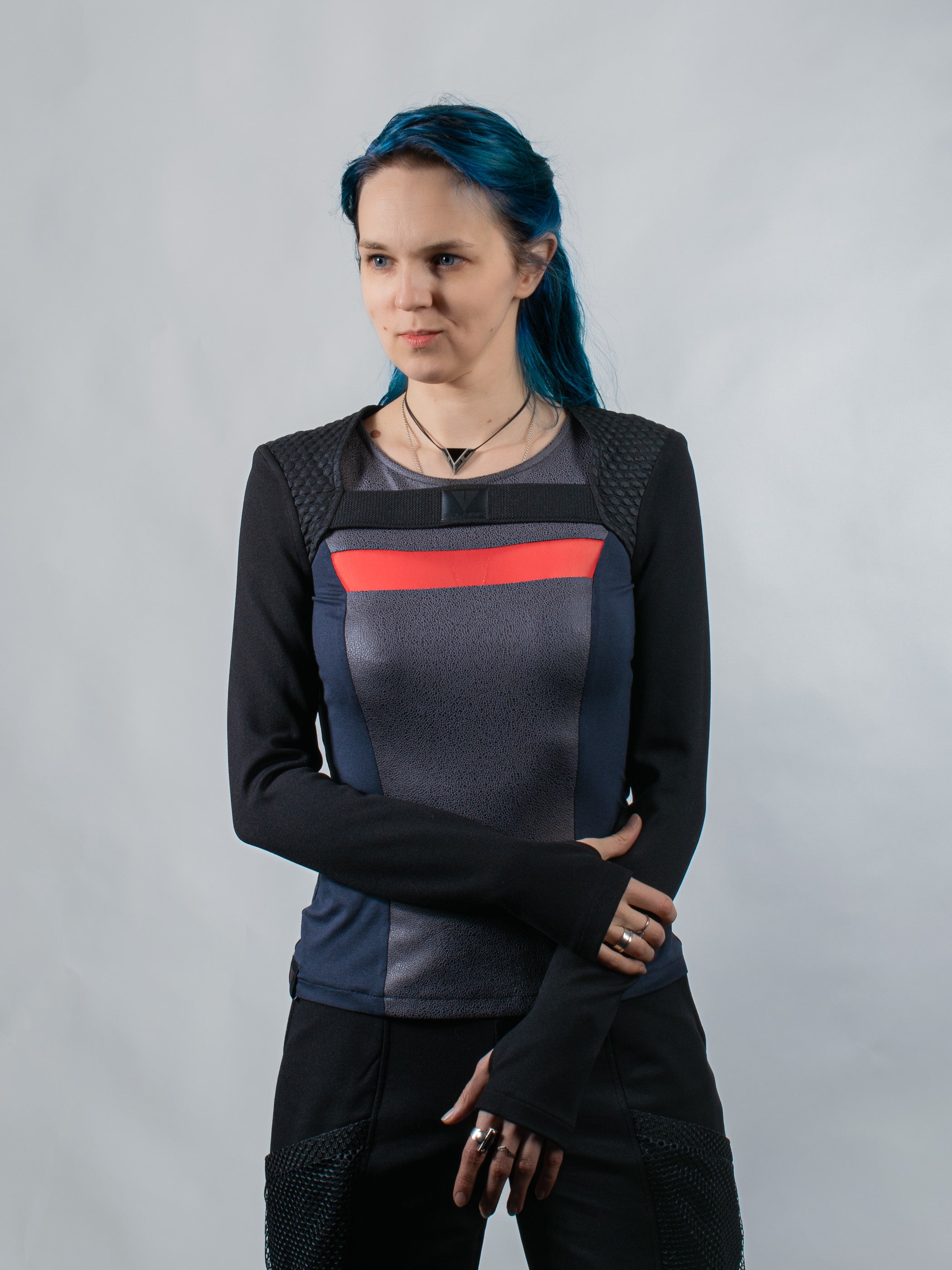 SH3 Q10 Gilet de festival noir