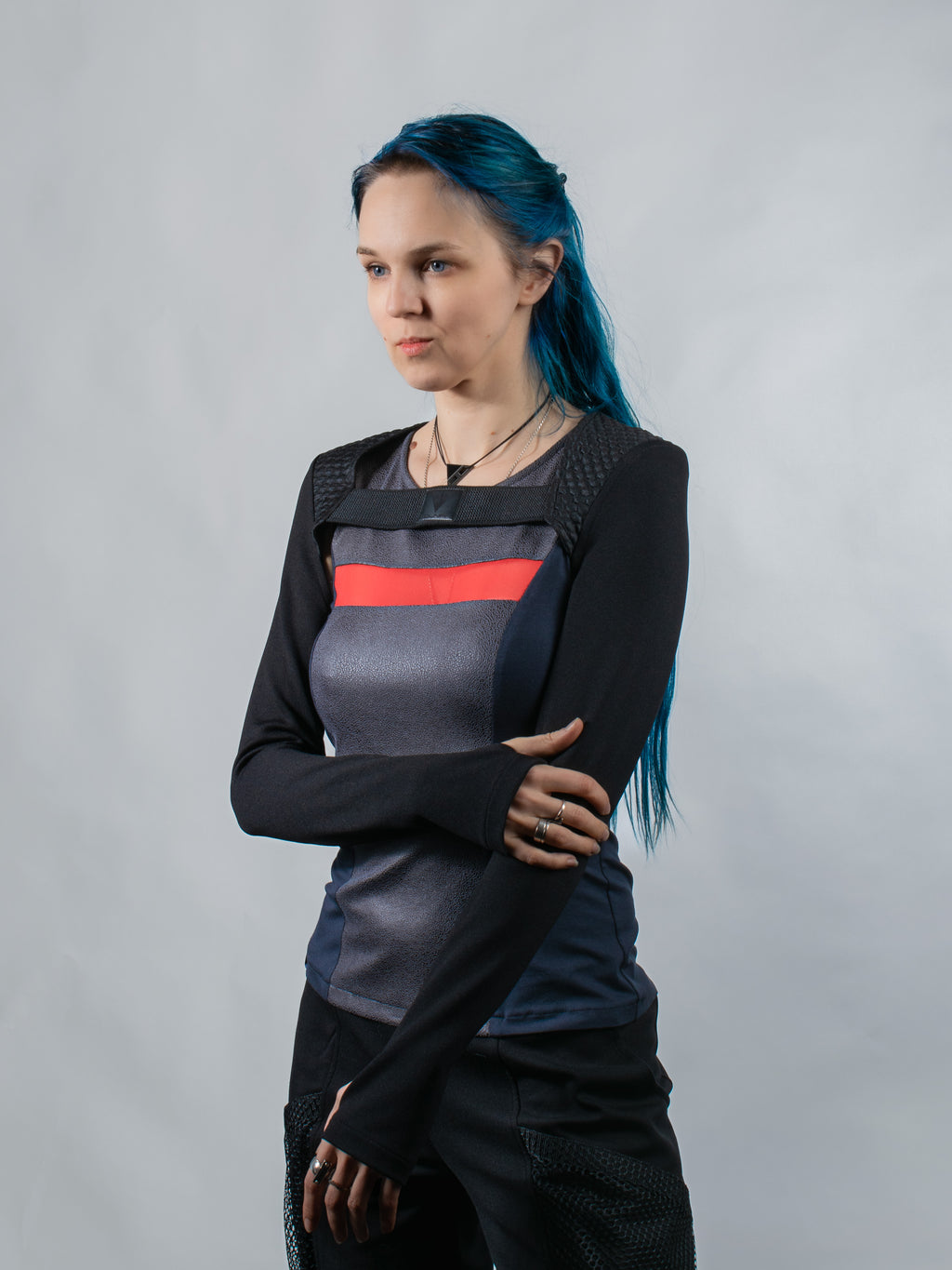 SH3 Q10 Gilet de festival noir