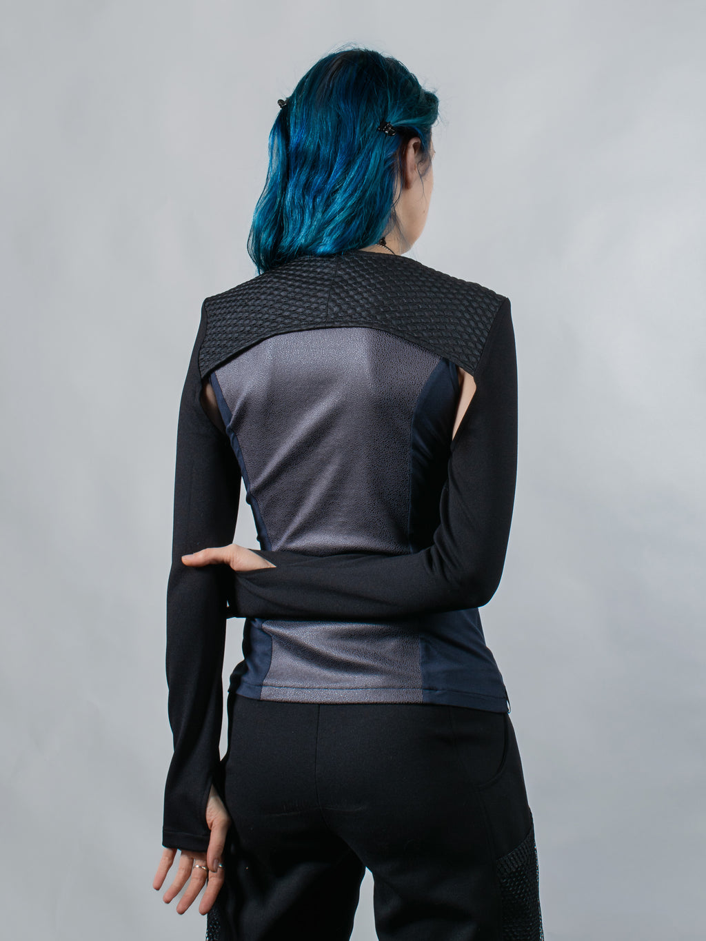 SH3 Q10 Gilet de festival noir