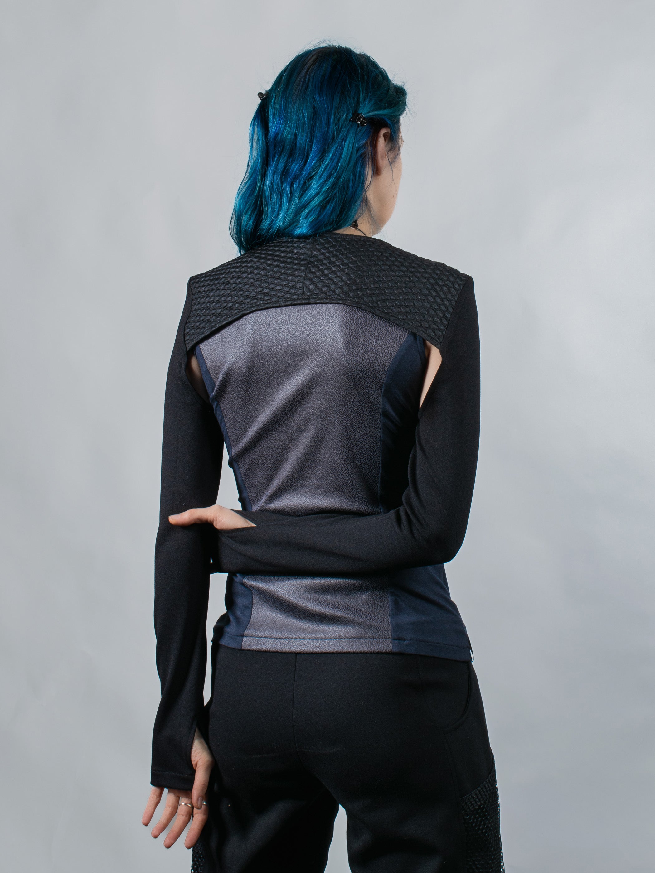 SH3 Q10 Gilet de festival noir