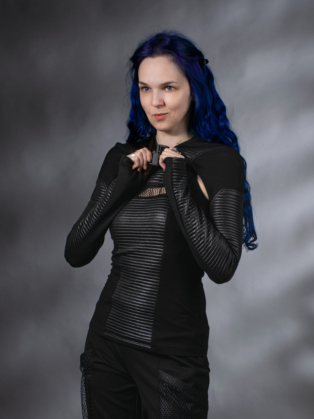 SH50 Q2 Kapuzen-Cyberpunk-Schulterzucken