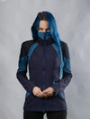 19PT-202 214-36 Blue cyberpunk softshell jacket