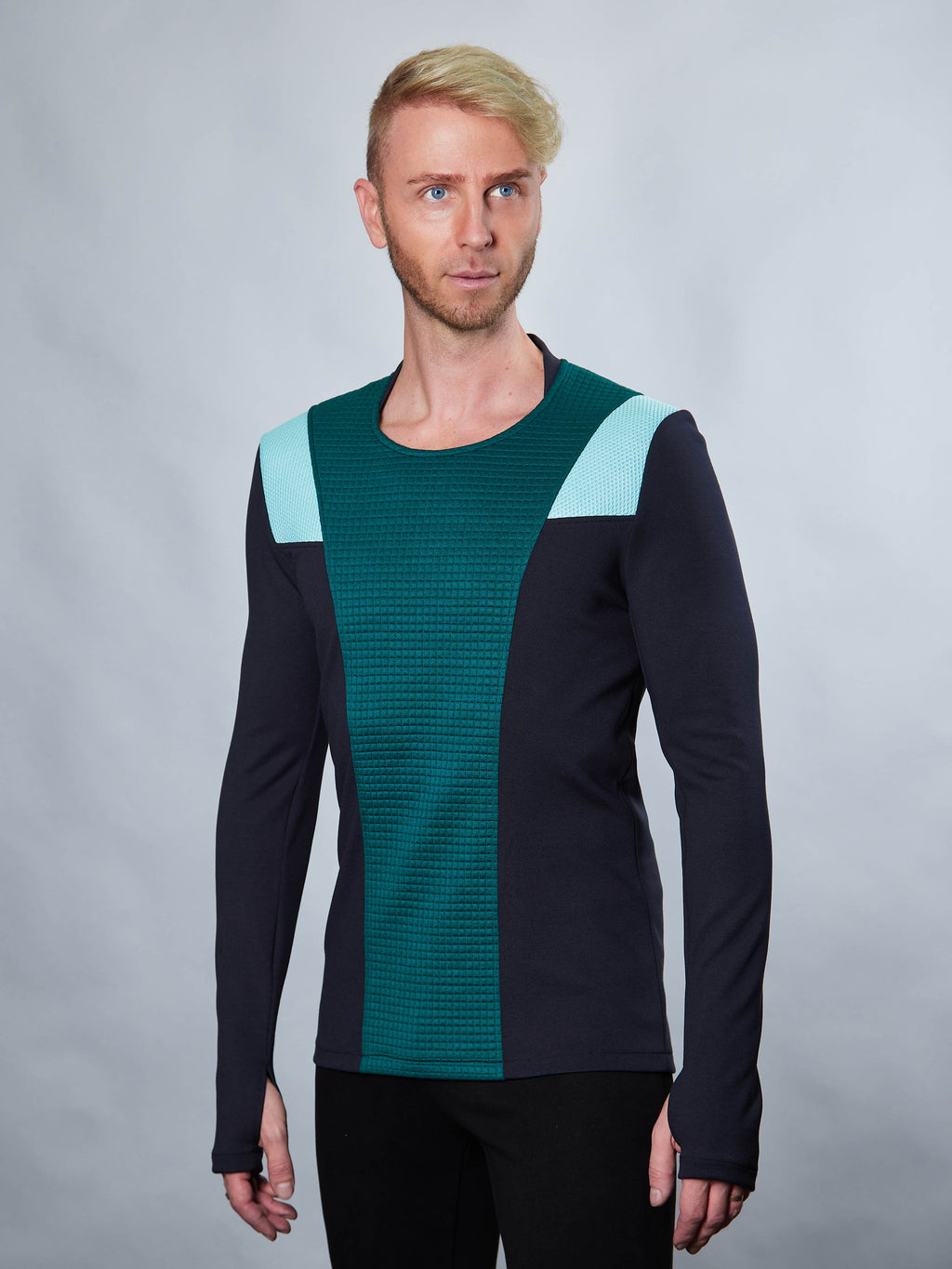 CC1-5 Grüner Cyberpunk-Pullover