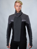 Pull gris HS-PS8 Cyberpunk