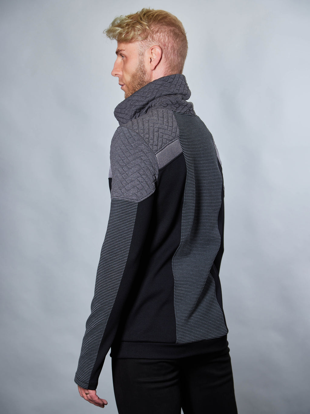 Pull gris HS-PS8 Cyberpunk