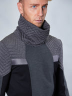 Pull gris HS-PS8 Cyberpunk