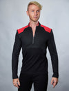 RR Q10 Black and red Sci-Fi pullover